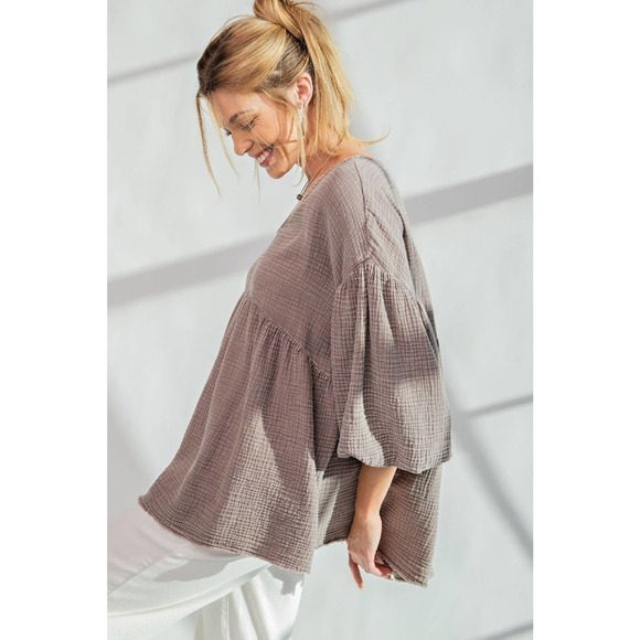 Loose Fit Babydoll Top - Regular Size - Oversized fit - Picture 1 of 5